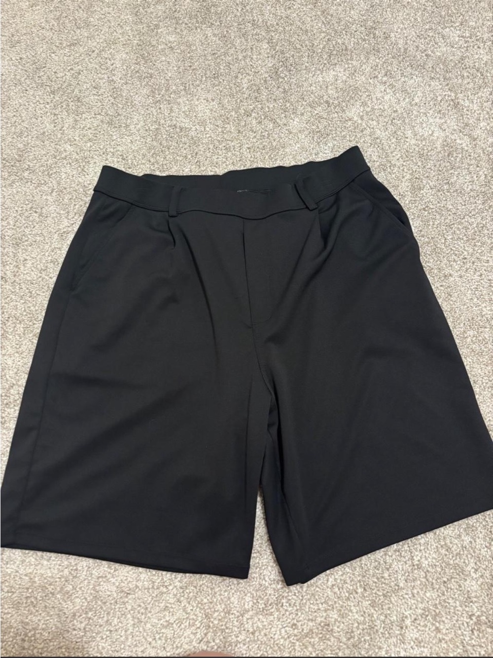 HALARA Black Tailored Bermuda Shorts
